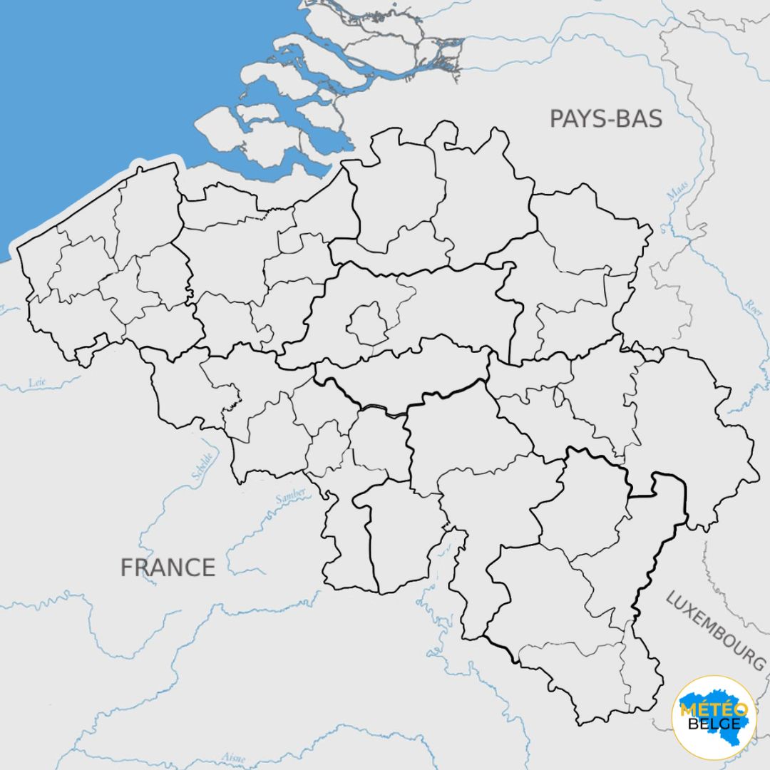 Carte de la Belgique
